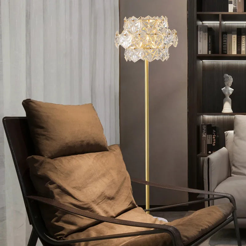 glam gold floor lamp