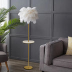 metal art deco floor lamp