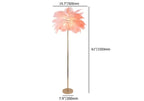 gold metal floor lamp