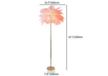 gold metal floor lamp