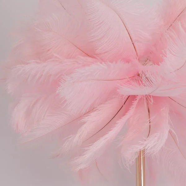 elegant feather floor lamp