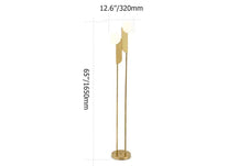 modern gold floor lamp