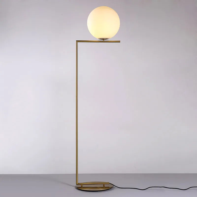 1-arm opal glass lamp