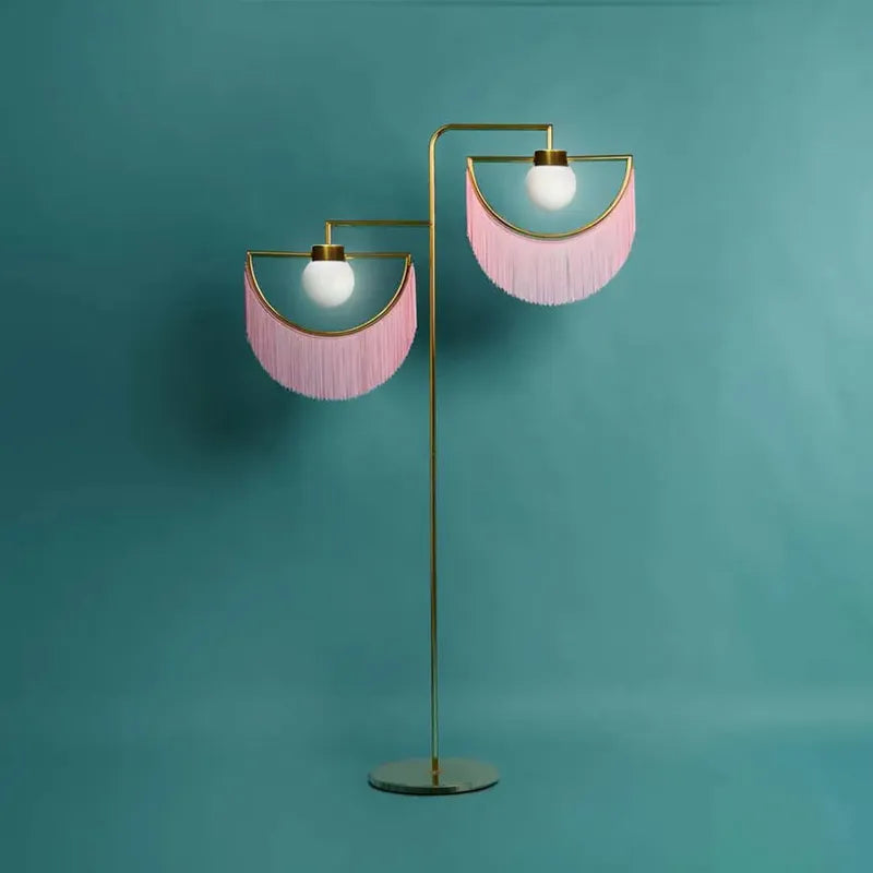 pink wink boho floor lamp