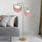 gold boho floor lamp