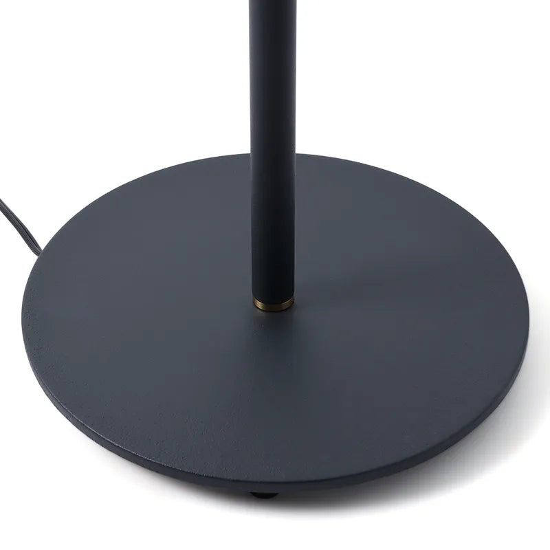 black opal glass floor lamp