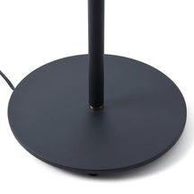 black opal glass floor lamp