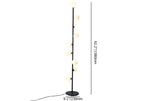 glass 9-light floor lamp