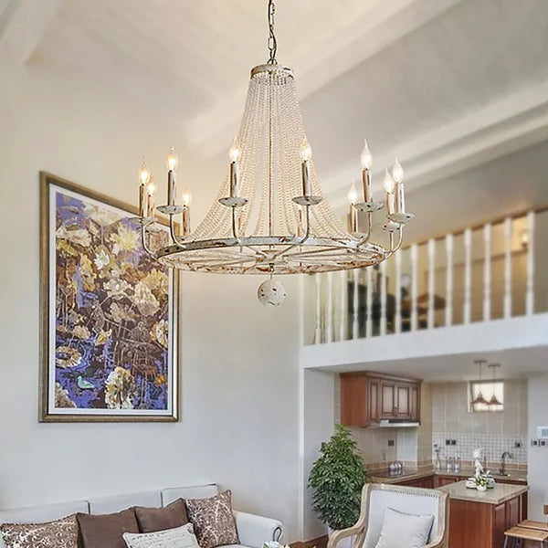 foyer candle shaped chandelier