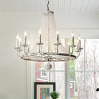 boho candle shaped chandelier