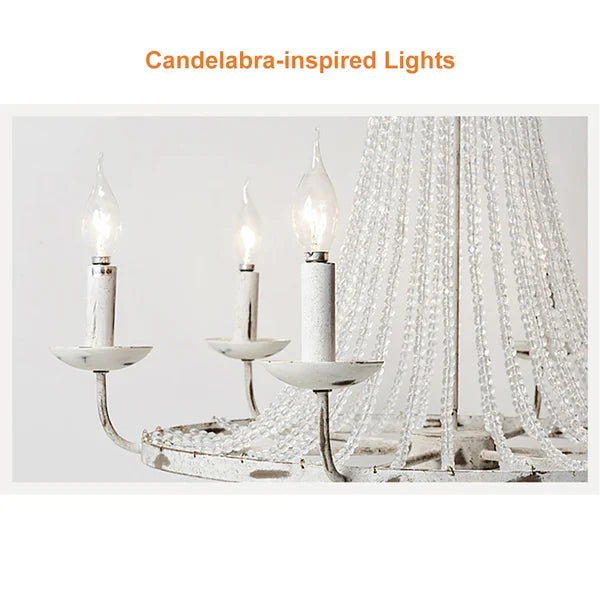 candle shaped chandelier lamp