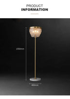 frosted glass floor lamp