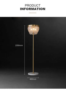 frosted glass floor lamp