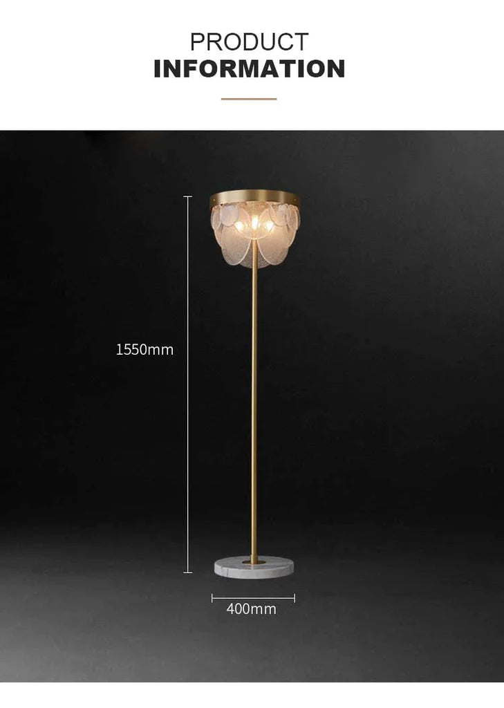 frosted glass floor lamp