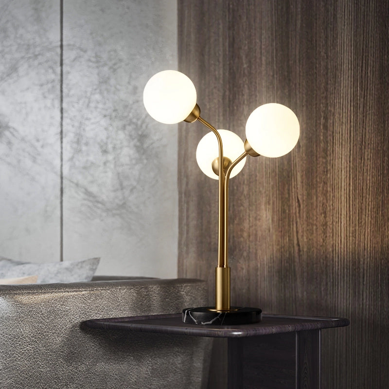 tri-orb table reading lamp