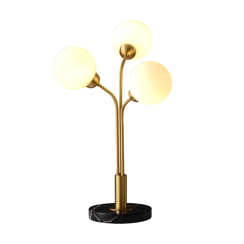 tri-orb table lamp for bedroom