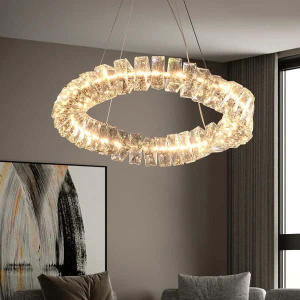 8-light crystal chandelier