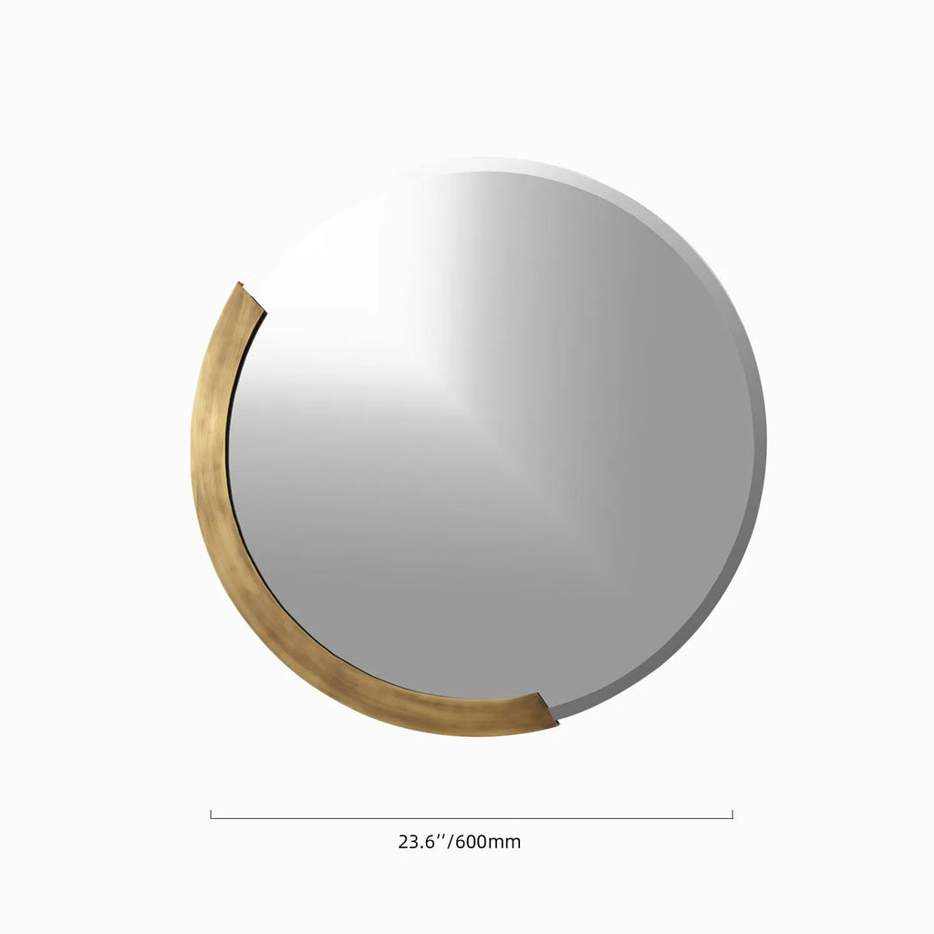 modern round mirror