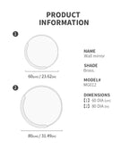 round bathroom mirror