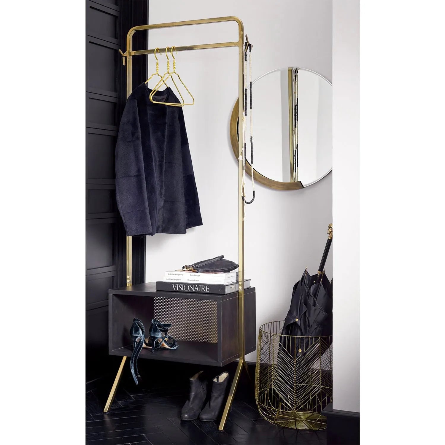 solid brass frame mirror