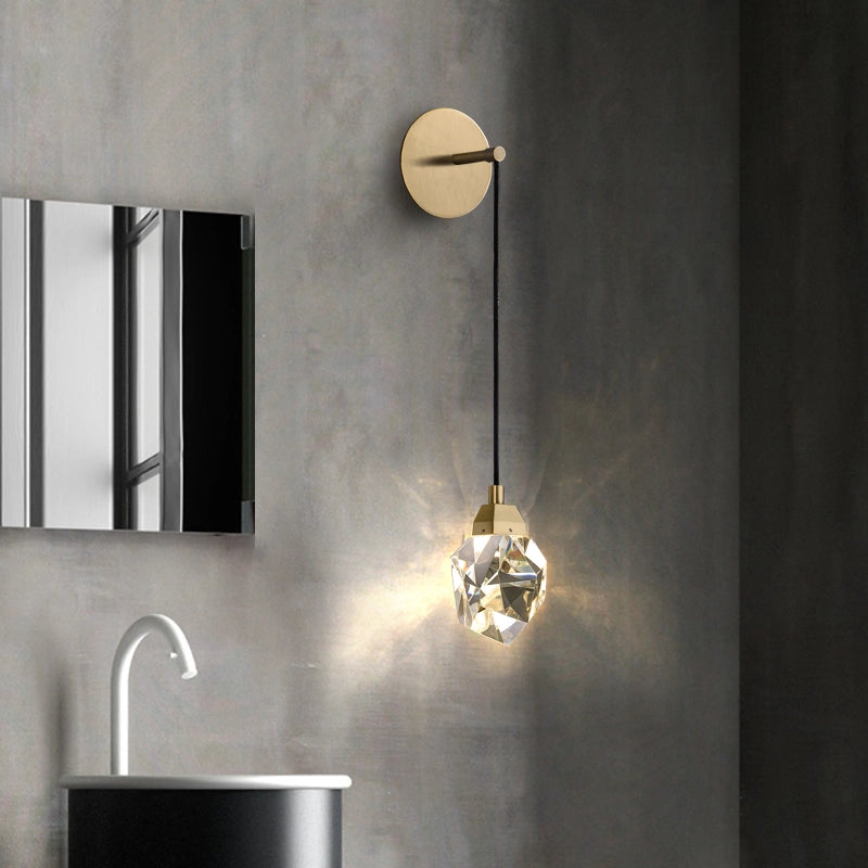 wall sconces with gem crystals