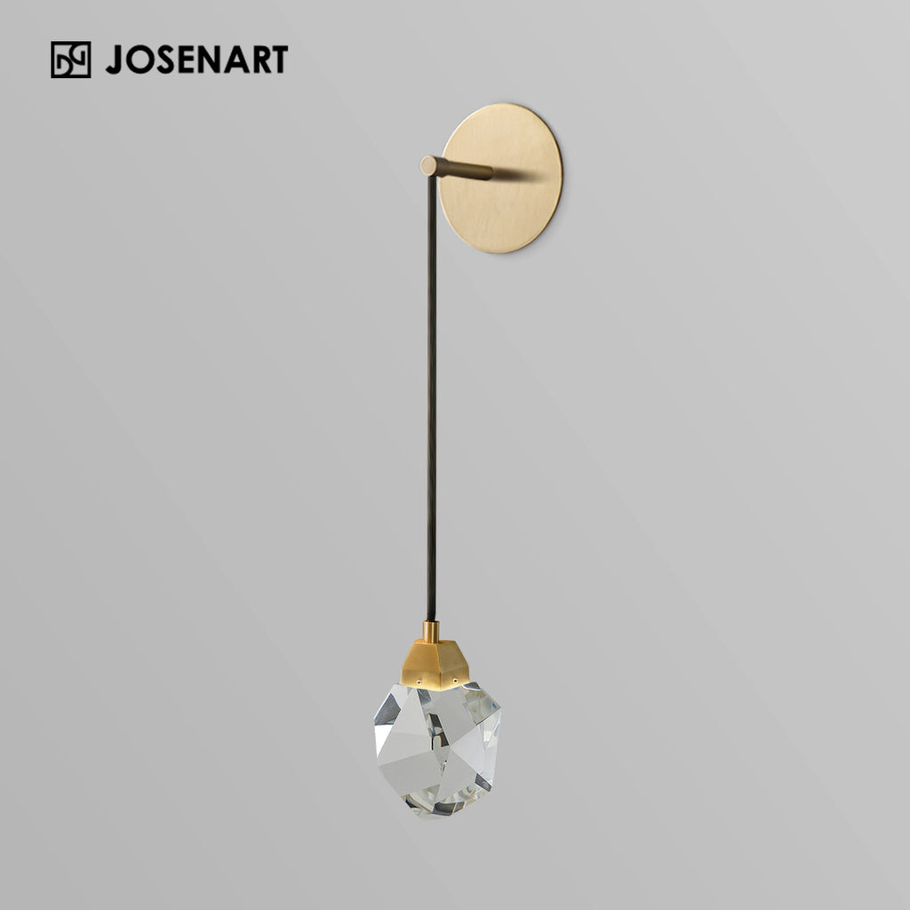 square crystal wall sconces