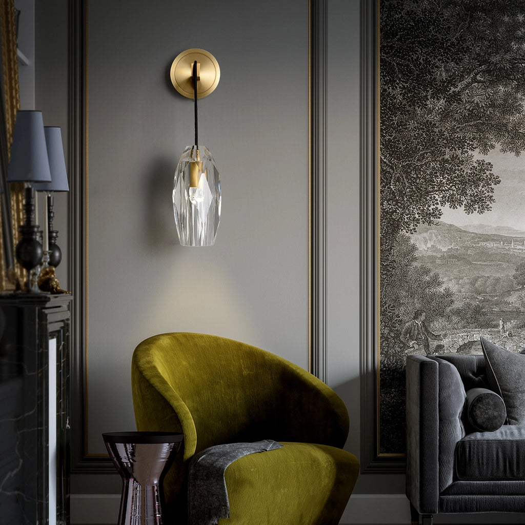 geometric wall sconces