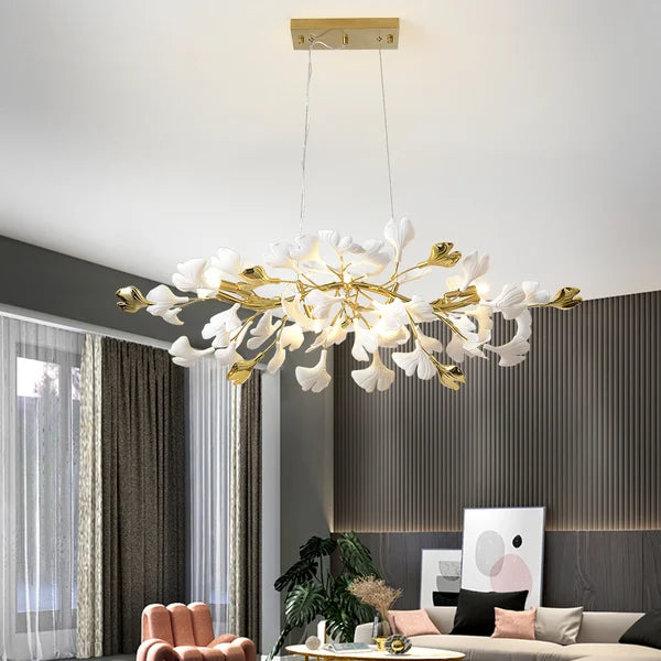 ginkgo leaves chandelier