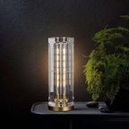 transparent rectangular table lamp