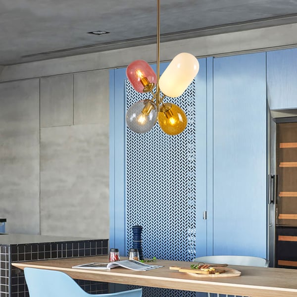 balloon gold 4-light pendant