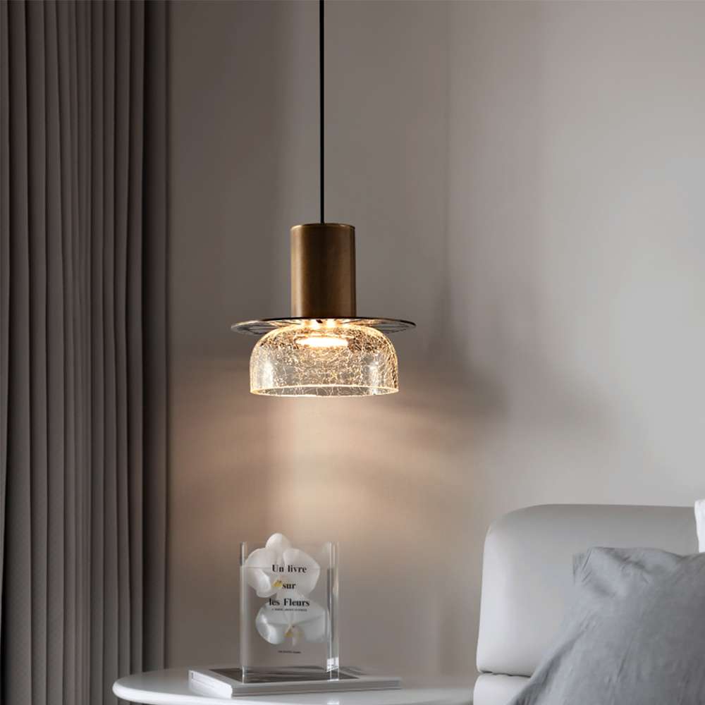 modern glass bowl pendant