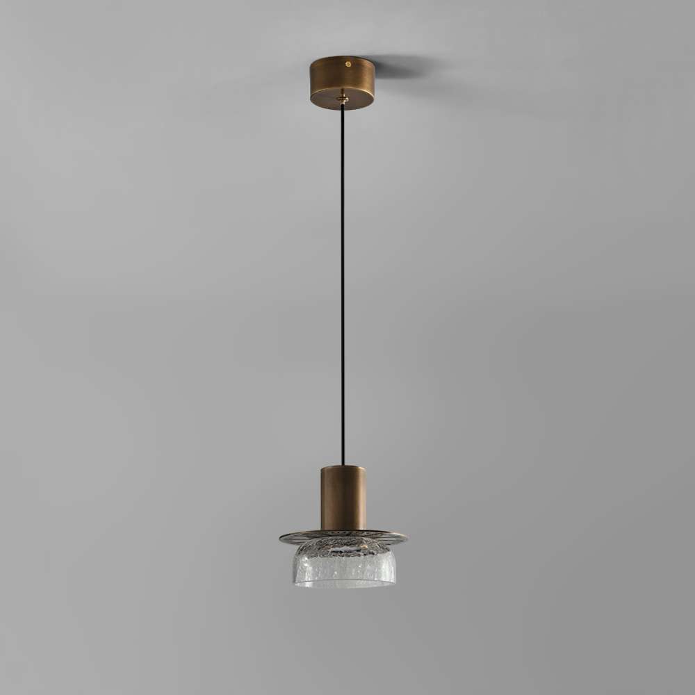 stylish glass bowl pendant