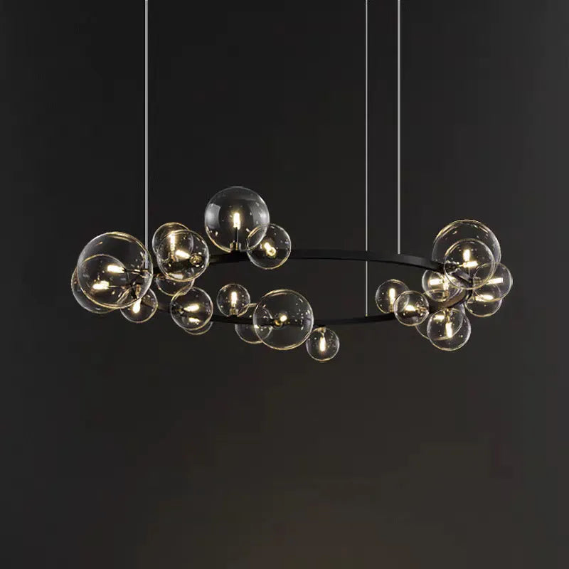 glass bubble chandelier