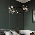 contemporary glass bubble chandelier