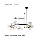transparent bubble suspended lamp