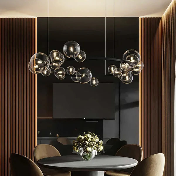 globe bubble suspended lamp