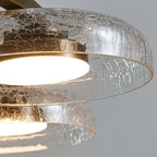 crackled glass chandelier