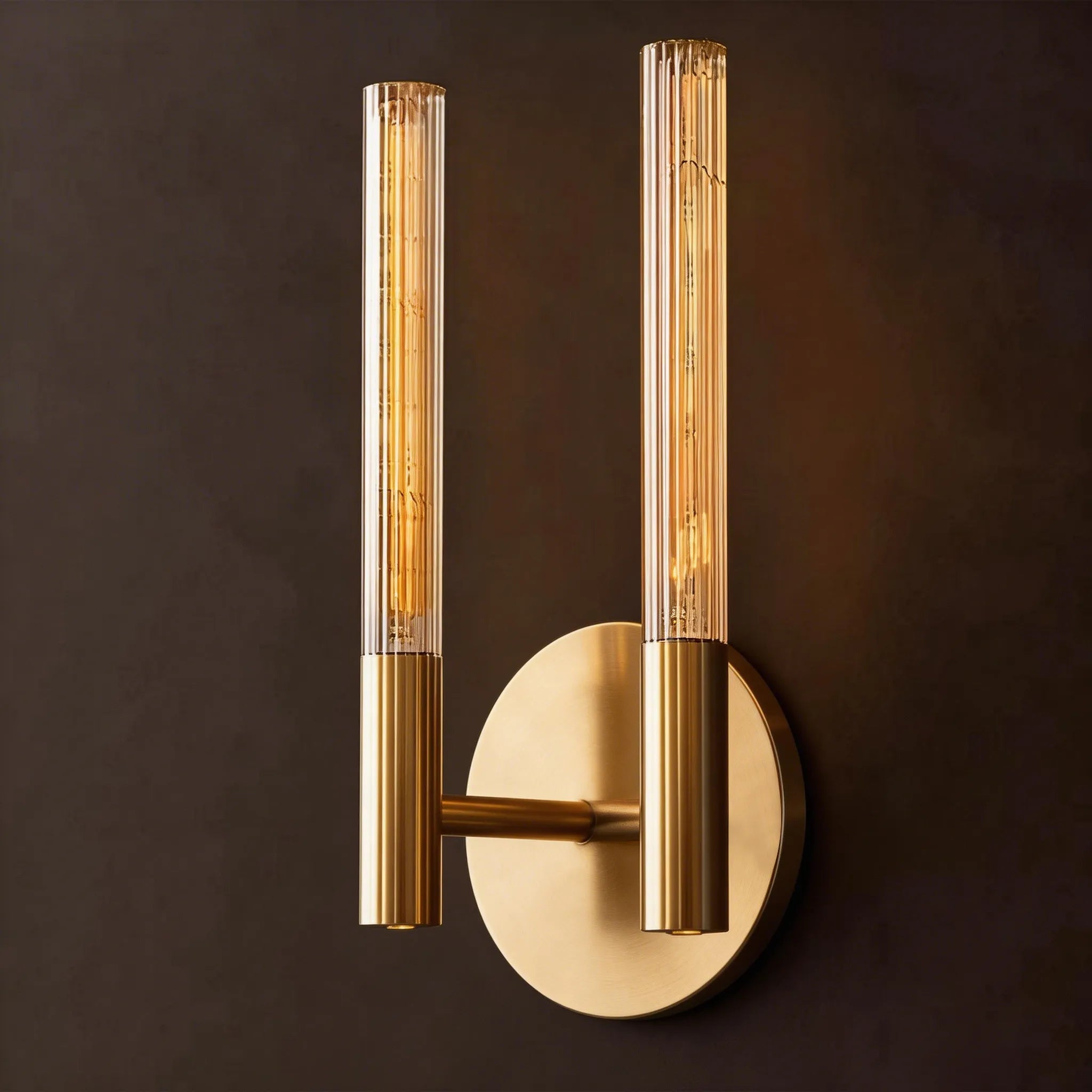 Glass Double Wall Sconce