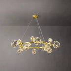 glass globe chandelier