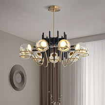 contemporary glass globe light