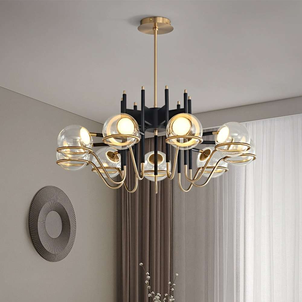 contemporary glass globe light