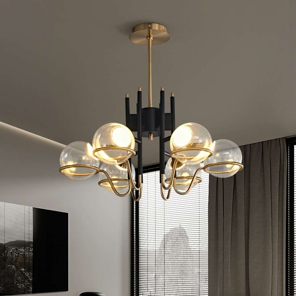 modern glass pendant chandelier