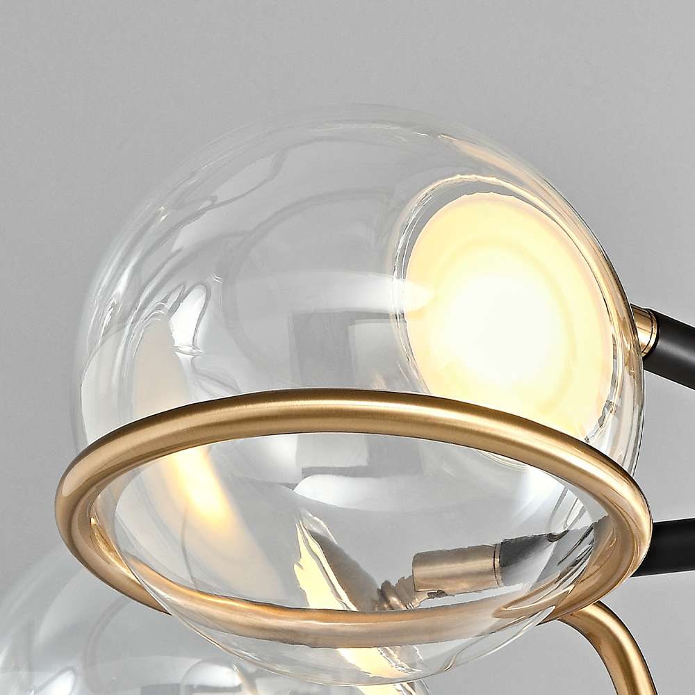 minimalist bubble light fixture