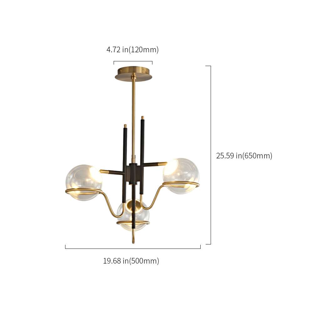 designer glass globe lighting