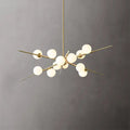 Modern Glass Globe Sputnik Chandelier – Gold Light Fixtures