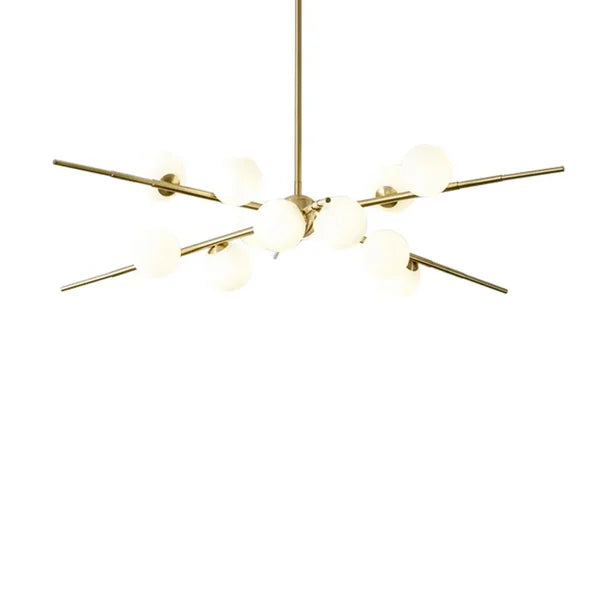 glass globe chandelier