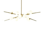 glass globe chandelier