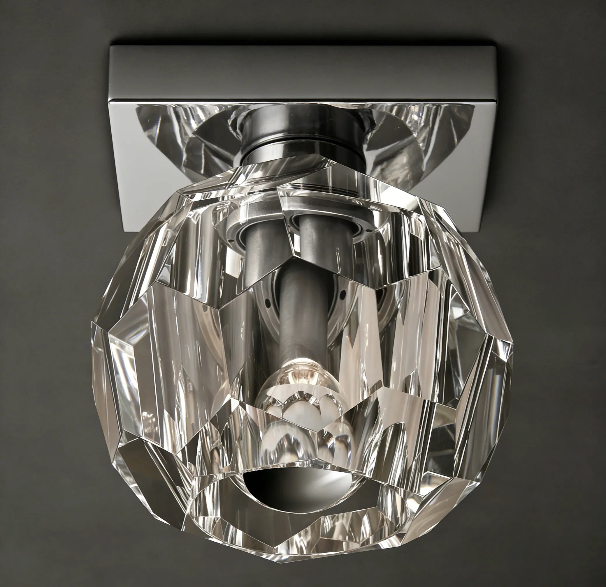 Glass Petite Flushmount - View 3