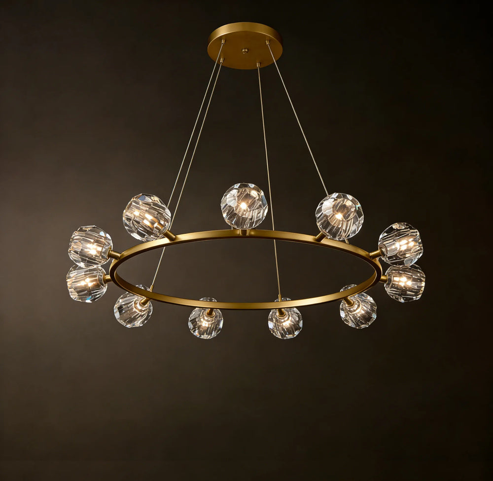 Glass Round Chandelier