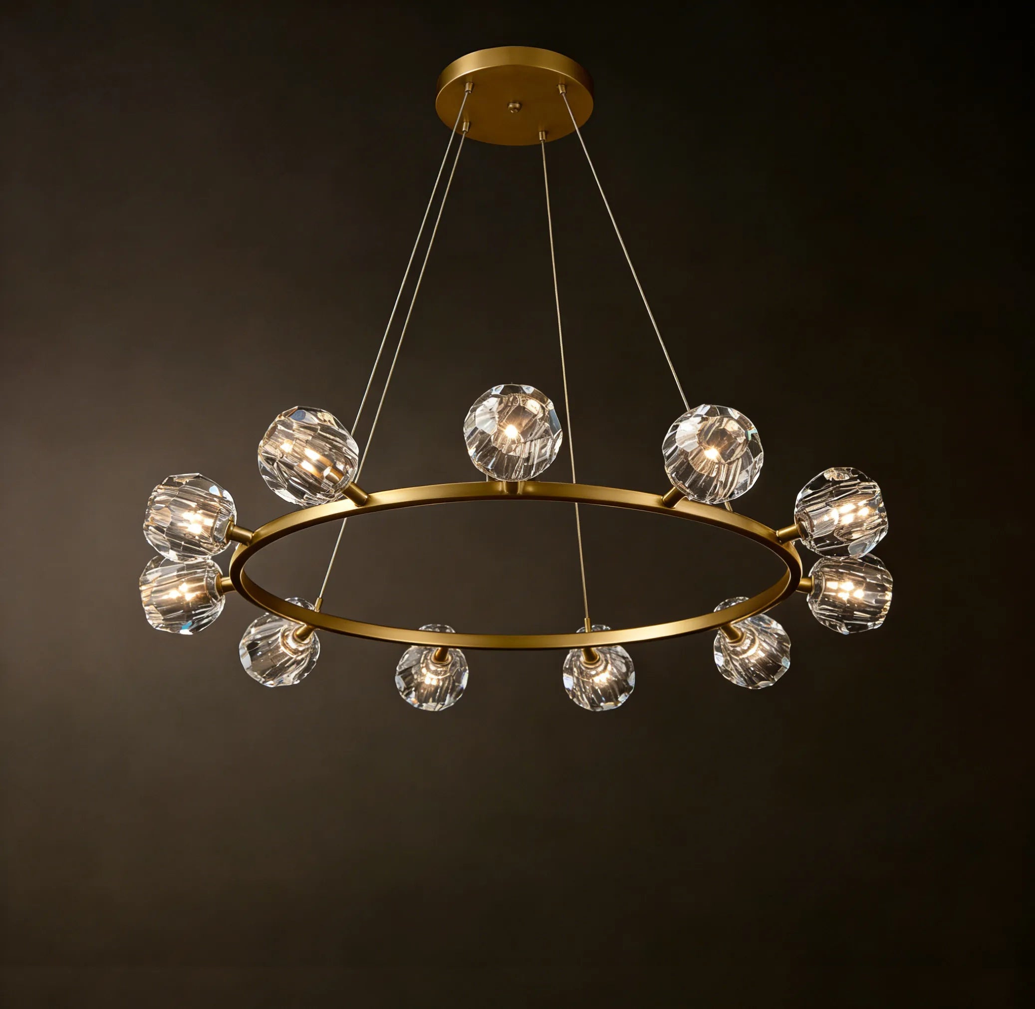 Glass Round Chandelier